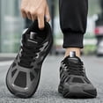 thumbnail image 2 of Men's Ultra-Light Sneakers - Slip-Resistant Low-Top Lace-Up Shoes with Cushioned Sole & Breathable Outsole Suitable for Streetwear, Gym, Office, Casual - - Versatile Athletic Footwear, 2 of 9