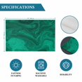 thumbnail image 6 of Green Marble Placemats Set of 6, Modern Farmhouse Gradient Abstract Fluid Art Placemats for Dining Table, Place Mats for Kitchen Tabletop, Waterproof Wipeable Dining Table Mats Set, 6 of 9
