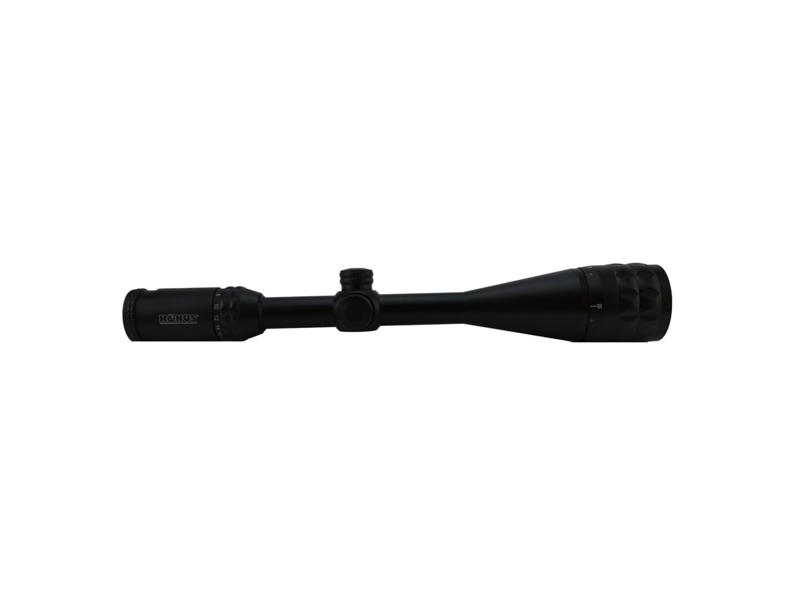 Konus KonusPro-Plus Rifle Scope, 6-24x50mm, 1in Tube, Second Focal Plane, Illuminated Fine Crosshair Reticle, Matte, Black