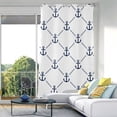 thumbnail image 5 of Coolnut Coolnut Blackout Curtains for Bedroom Doorway Curtains for Window Treatments 84 inches Length Anchor Seamless Pattern Vertical Blinds Door Curtains for Bedroom, 1 Panel, 5 of 7