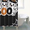 thumbnail image 4 of Halloween Shower Curtain,Orange Pumpkin Spooky Ghost Shower Curtains Standard Bathroom Curtains for Dorm Bathroom Decor Halloween Christmas, 4 of 5