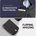 thumbnail image 4 of Compatible Samsung Galaxy Z Flip 5 Wallet Case with Card Holder,Heavy Duty Hinge Protective Cover Case for Galaxy Z Flip 5 Case with Wallet,Samsung Z Flip 5 5G Case with Screen Protector Black, 4 of 7