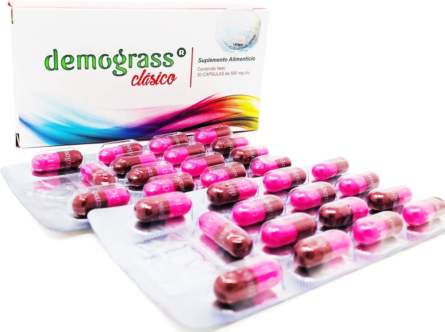 Demograss Classic Dietary Supplement – Herbal Formula Capsules, 500 mg per Capsule, 30 Count