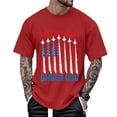 thumbnail image 2 of adaychics Patriotic Shirts for Men 250 Years Short Sleeve Crewneck Cotton Tee Shirts Fashion Clothes for Leisure Travel, 2 of 7