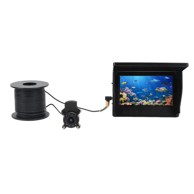 Cámara De Pesca Submarina, Pantalla Grande Visible De 4,3 Pulgadas Cámara De Pesca Gran Angular De 220 Grados Sensor De 500 W Brillo De 2000 Cd Para Pesca En Hielo