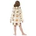thumbnail image 7 of FORMRS Niños Bathrobe Unisex Hooded Robe Soft Plush Pajamas Sleepwear, Size 4-6T, Red Cakes, 7 of 7