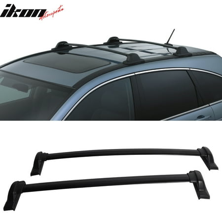 - Fits 07-11 Honda CRV OE Factory Style Roof Rack Cross Bar Black 2Pc
