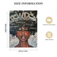 thumbnail image 2 of JEUXUS Black Art Wall Decor African American Wall Art for Living Room Black Queen Vintage Music Canvas Print Wall Decor for Retro Newspaper Fashion Queen Woman for Bar Dinning Room,Bedroom  16x20 in, 2 of 5
