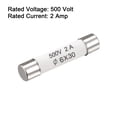 thumbnail image 3 of Unique Bargains Ceramic Cartridge Fuses 2A 500V Ceramic Fuses Fast Blow for Amplifier Energy Saving Lamp Ballast 10pcs, 3 of 4