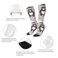 thumbnail image 4 of Knee High Socks for Men and Women, Cartoon bear brown Althletic Compression Socks, Support Long Tube Socks for Outdoor Sport, Calf Socks, High Stockings for Women Men, 4 of 7