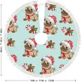 thumbnail image 5 of GZHJMY Christmas Dog and Candy Christmas Tree Skirt 36" for Indoor Outdoor Holiday Party Office Store Cupboard Decoration, 5 of 5
