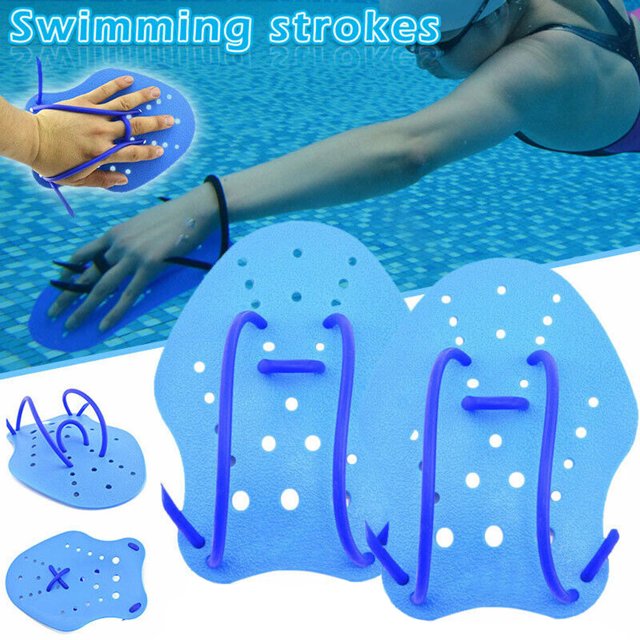 Agiferg Swimming Stroke Short Palm Hand Paddle Water Webbed Gloves S/M/L Swim Training