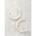 thumbnail image 4 of Time and Tru Mother-of-Pearl Stone Hoop Earring, 1 Pair, 4 of 4