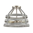 thumbnail image 2 of Atlas Lighting and Home 2-Light Semi Flush Mount Ceiling Light Fixture - 15" - Gray, 2 of 4