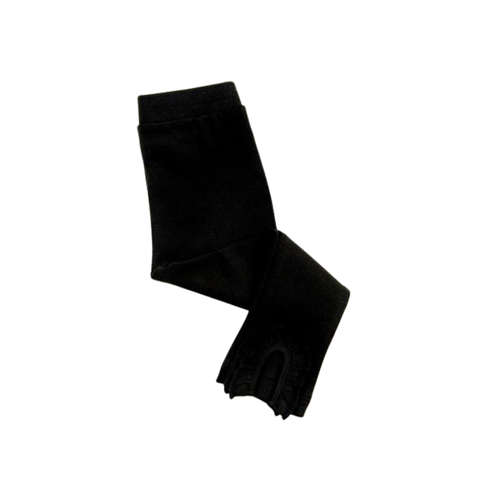 Kidsy Baby Girls Frilled Pants Peruvian Pima Cotton, Elastic Waist, PullOn, Solid Colors