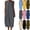 Dark Gray, variant on 2026 Summer Dress for Women Solid Color Pocket Sleeveless A-Line Swing Dress for Vacation or Lounge
