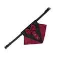 thumbnail image 3 of Methold Mascota Bandana Bowknot Mascota Pañuelo Algodón Decoración Animal Babero Bufanda con Collar, Rojo Negro, S Type3 NO3 Methold PT000486-04B, 3 of 6