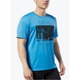 thumbnail image 1 of Camiseta Gráfica Reebok para Hombre RE Run Crew Azul Talla Mediana, 1 of 2