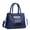 82311Blue, variant on Medium Size Glossy PU Leather Top Handle Crossbody Tote Purses for Women Simple Large Capacity Blue Crocodile Pattern Shoulder Handbags for Women with Compartments for Mom