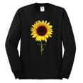 thumbnail image 2 of Sunflower Christian Faith Cross Inspirational/Christian Mens Long Sleeve Shirt, Black, Small, 2 of 3