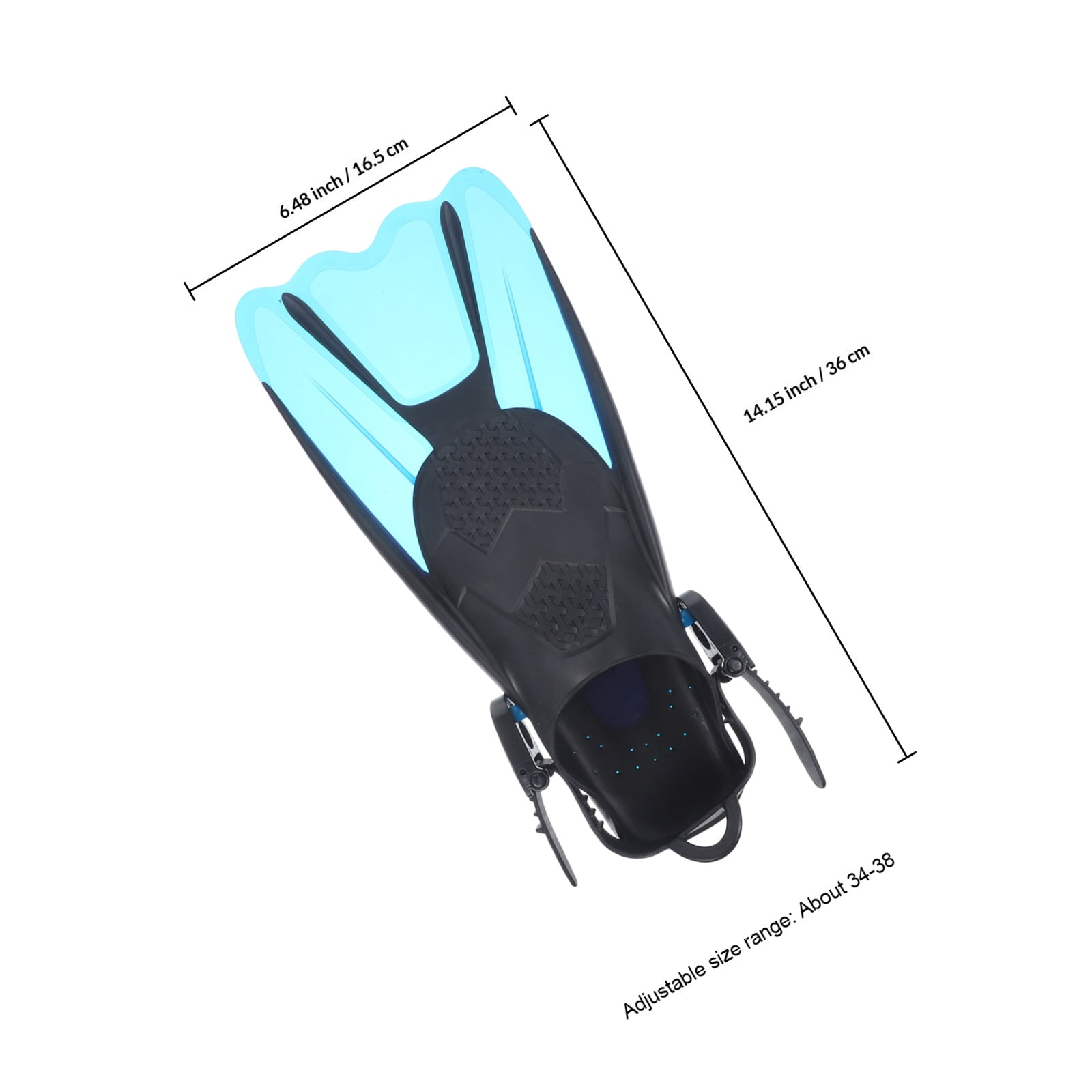ETEREAUTY 2Pcs Diving Fins Snorkeling Flexible Design with Portable Compact Size