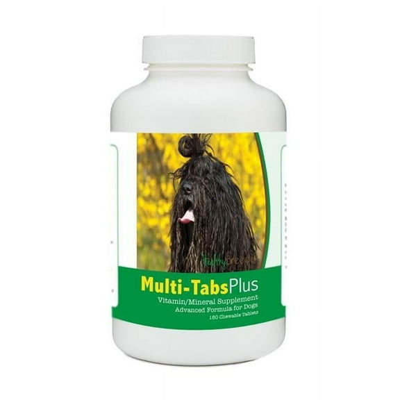 Healthy Breeds 840235177593 Bergamasco Multi-Tabs Plus Chewable Tablets - 180 Count
