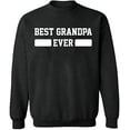 thumbnail image 2 of OXI Crewneck Sweatshirt - Best Grandpa Ever, Basic Casual Sweatshirts for Men's and Women Fleece Sweatshirt Long Sleeve - Dark Heather X-Large, 2 of 2