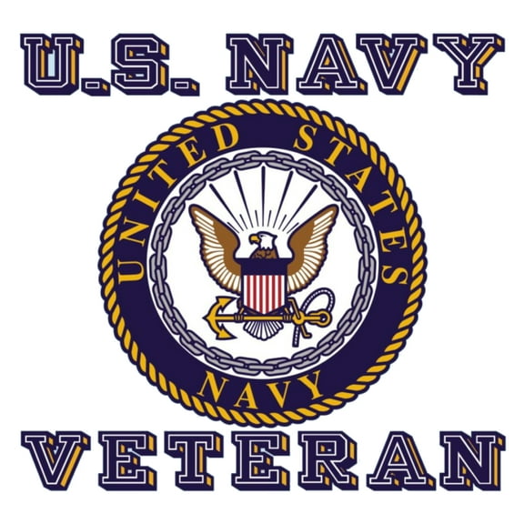 U.S. Navy Veteran Decal w/USN Seal - Veteran Owned Business