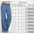 thumbnail image 4 of Sonducket Pantalones vaqueros sueltos para mujer Pantalones elásticos de cintura media y pierna ancha Prendas para la parte inferior del cuerpo negro XL, 4 of 6