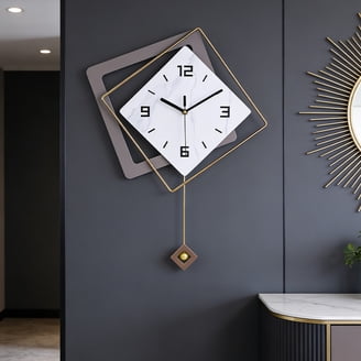 Timekeeper Essex Modern Pendulum Wall Clock, 18.75