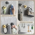 thumbnail image 6 of 2025 Upgraded Drill-Free Suction Cup Hooks, Stainless Steel Suction Cup Hooks for Shower, Mirror, Wall, Bathroom, Glass, Hanging Towels - 4 Pack, Brushed Silver, 6 of 7