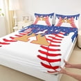 thumbnail image 4 of Erosebridal Sport Ball Games Kids Queen Sheet Sets,Baseball Theme First Letter K Bed Set For Boys 4 Pieces, 4 of 6