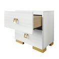 thumbnail image 6 of Castle Place Elegant Glow 2 Drawer Nightstand, White, 6 of 10