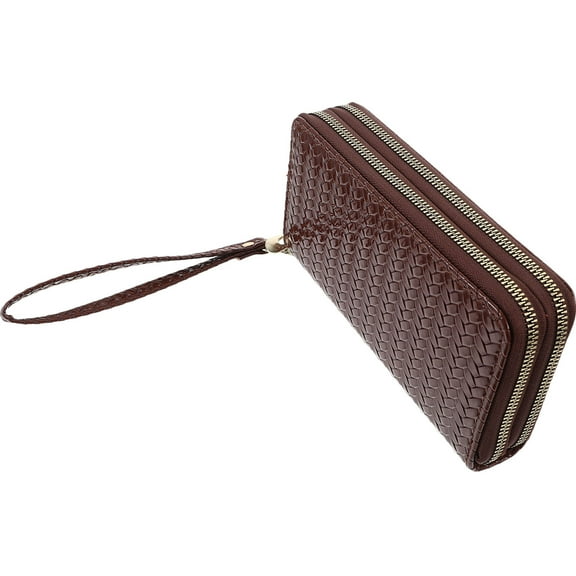 Minkissy Women Wallet Double Zipper Split Storage for Cards 1Set