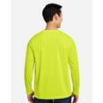 thumbnail image 3 of Harriton M118L Unisex Charge Snag and Soil Protect Long Sleeve T-Shirt-Safety Yellow-2XL, 3 of 6