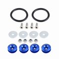thumbnail image 2 of Car Aluminium Alloy Bumper Washer Bolt Engine Bay Dress Up Kit Quick Release Fastener for Front Rear Bumpers Silver, 2 of 7