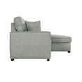 thumbnail image 3 of Wren 95" Light Gray Right Facing Sleeper Sectional with Storage Fabric Frame, 3 of 7