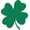 Green, variant on Matte White Picniva 4 Leaf Clover Decal Vinyl Sticker|Cars Trucks Walls Laptop|5 in