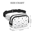thumbnail image 4 of Fotbe Cute Shark Cangurera Cuadrada con Estampado de Doble Capa, Bolsa de Cintura Ajustable Mini para Hombres y Mujeres, 4 of 9
