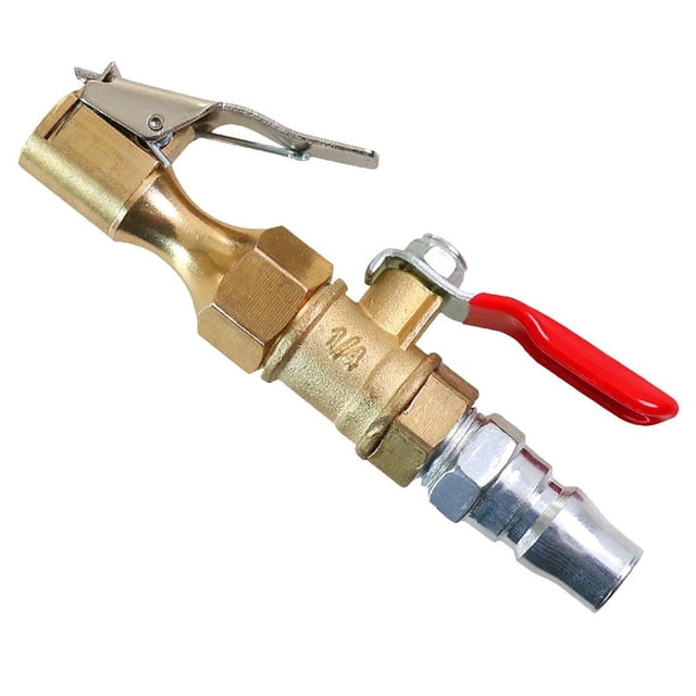 Professional Tire Inflation Deflation Blow Nozzle with Heavy-Duty Construction and Efficient Airflow for Easy Tire Pressure Control on Cars, Trucks, Motorcycles