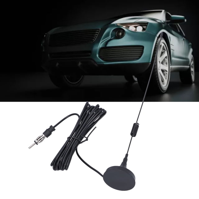 Antena Estéreo Para Automóvil, ABS, Resistencia Al Calor, Práctica Antena De Radio Con Base Magnética, Universal Para Actualización