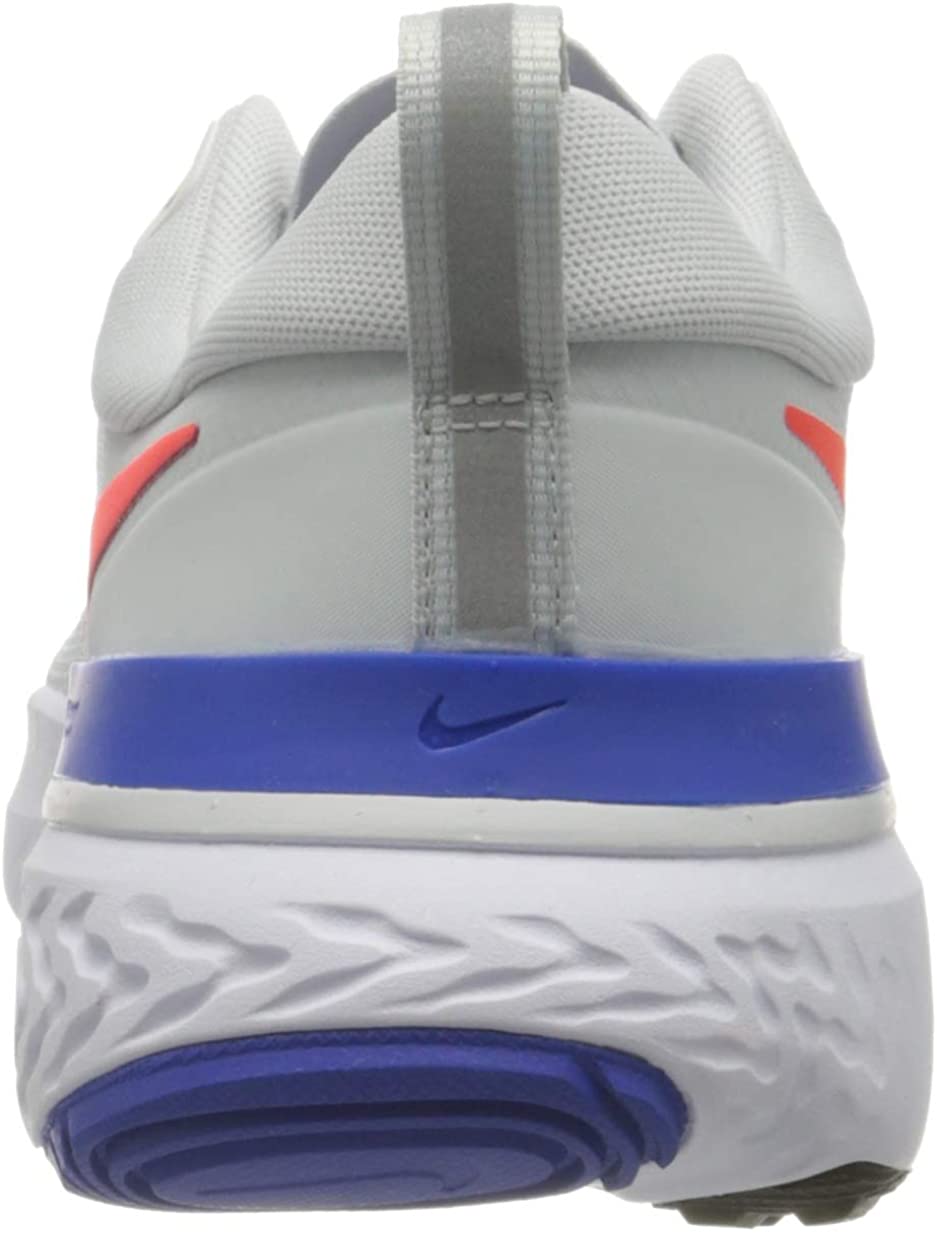 Nike Men's React Miler Running Shoe, Platinum/Crimson/Blue, 12 D(M) US - image 3 of 7