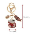 thumbnail image 3 of KAKOWELY Fortune Cat Keychain Zinc Alloy Red Color Durable for Long Term Use Multi Purpose Decor 2pcs,3.15"X1.06"X0.04", 3 of 4