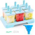 thumbnail image 1 of Moldes para paletas de hielo 9 moldes para paletas Moldes para helados reutilizables, 1 of 5