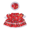 thumbnail image 2 of PiGOGI Christmas Snowflake Polka Dots Lace Dress Goose Costume Set for Porch Goose Outfit Holiday Outdoor Yard Decor (Goose Not Included), 2 of 6