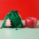 thumbnail image 4 of Bolsa de terciopelo navideña con adornos colgantes, árbol de estrellas de Navidad verde y rojo para joyería, regalo de recuerdo de fiesta, se acepta personalización, 4 of 4