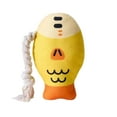 thumbnail image 2 of Juguete para Perros con Sonido, Forma Realista de Carpa Cabezona, Ideal para La Dentición, Limpieza Dental y Alivio Del Aburrimiento. Peluche Amarillo de 20X13Cm | Juguete Sonoro para Perros para La, 2 of 6