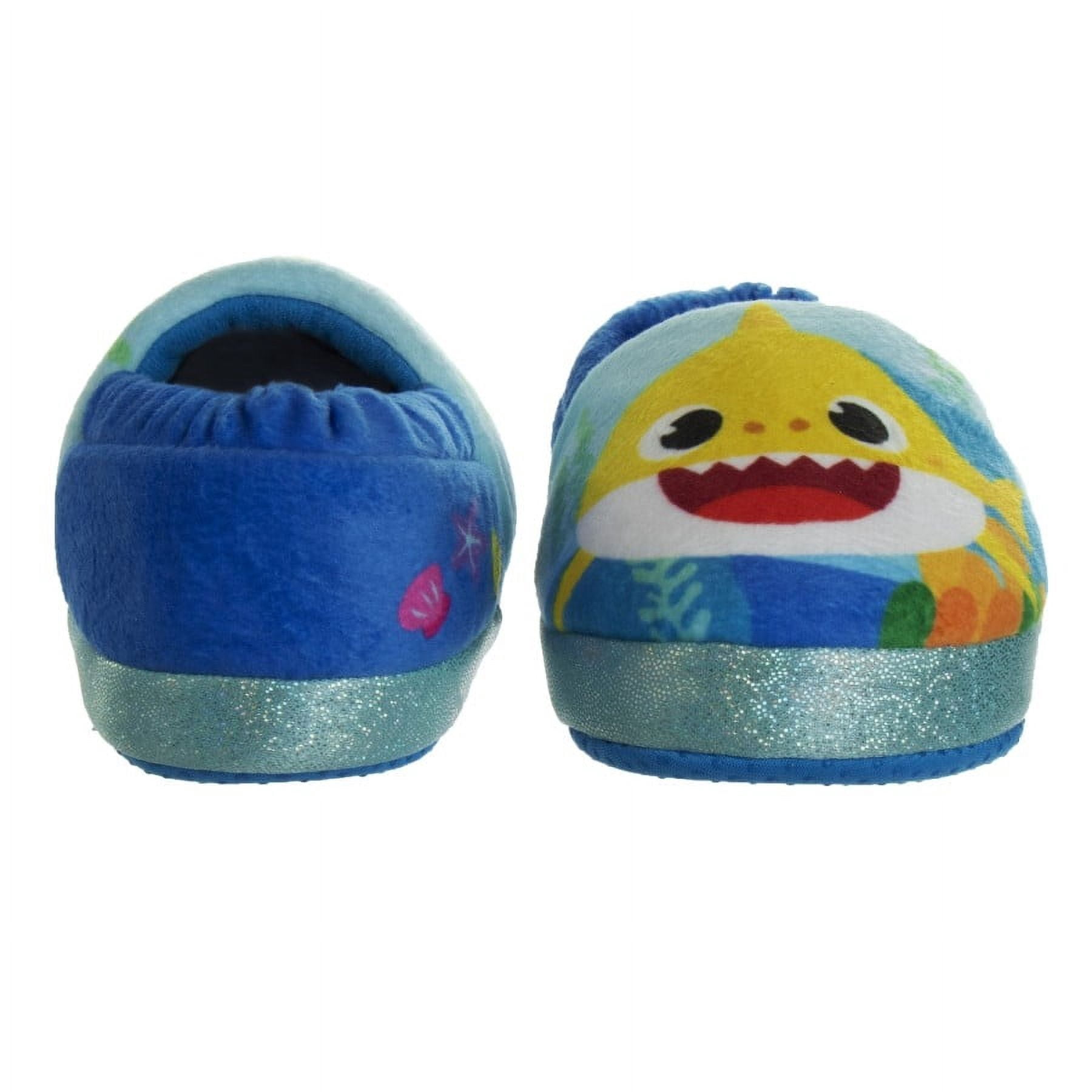 Baby Shark " The Nicest Shark" Toddler Boys' Casual Slippers - Blue, 11-12