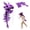Purple, variant on Dinosaur Costume-3D Skeleton Design,Realistic Halloween Dinosaur Skeleton Costume,Themed Skull Cosplay Props
