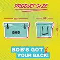 thumbnail image 2 of BOB THE COOLER CO 50QT "The El Amigo" Leak-Proof Hard Cooler with Heavy Duty Handle & Built In Lid Latching Bottle Openers - Fits 60 12oz Cans for the Beach, Camping, Tailgating, Sports, & More, 2 of 9
